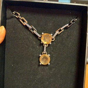 Noir Pendulum Necklace